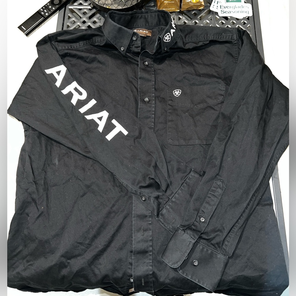 Ariat Black Button Up Dress Shirt